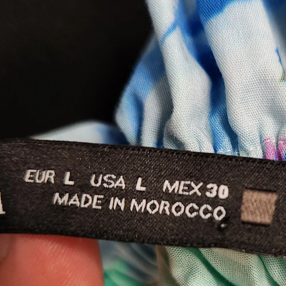 Zara Floral Croped Off-Shoulder Top - Picture 7 of 9